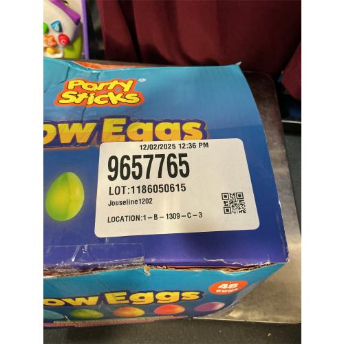 PartySticks 48 Easter Glow Eggs & 144 mini Glow Sticks 192pcs total, Glow-in-the-Dark Kids Teens Adults Easter Basket Stuffers Fillers Gift for Hunt Game, Party Favors, Boys Girls Classroom Prizes