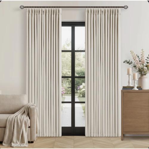 Two-layer Design 100% Blackout Memory Beige Large