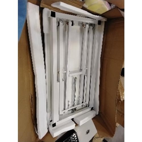 biueus Height Adjustable Standing Desk Converter, Stand Up Desk Converter for Home Office, Gas Spring Computer Workstation for Monitor Or Laptop (White-23.6Inch)