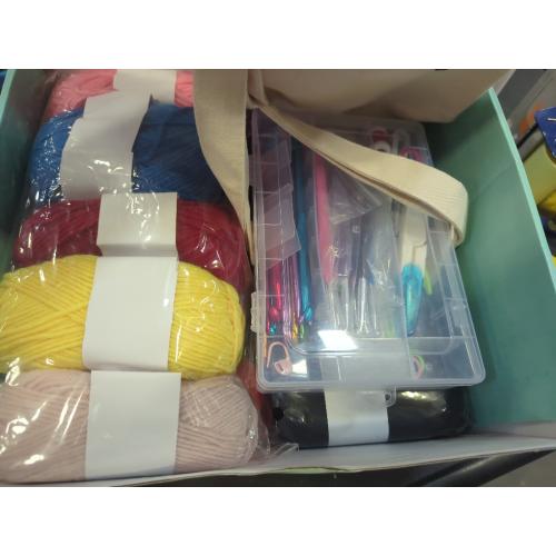73 Piece Crochet Kit for Beginners Adults and Kids, Premium Crochet Set with 21 Crochet Hooks Set and 1500 Yards of Yarn for Crocheting Kit, Canvas Tote Bag and Lots More