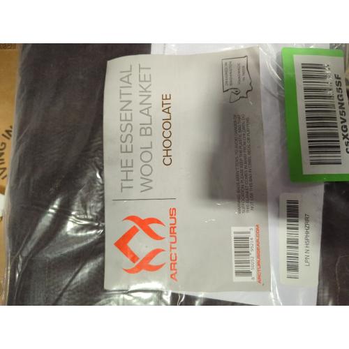 Arcturus Military Wool Blanket - 4.5 lbs, Warm, Thick, Washable, Large 64 x 88 - Great for Camping, Outdoors, Sporting Events, and Survival Kits (chocolate)