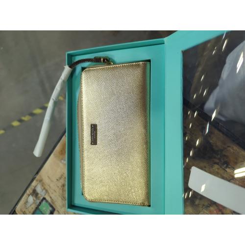 Kate Spade Sylvia Slim Continental Leather Wallet, Pale Gold