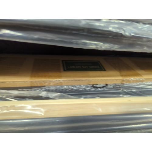 King Bed Frame With Storage Headboard and Charging Station Grey