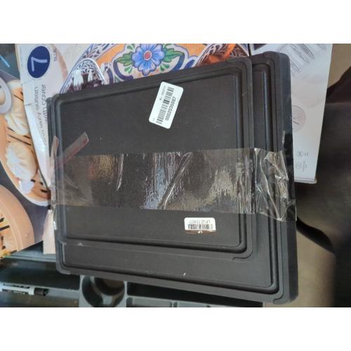 BBQ Cutting Board Premium HDPE High Density Polyethylene  Durable Modern Design, Deep Juice Groove, knife Friendly, Easy to Clean - Ideal for Outdoor Kitchen 2 pieces