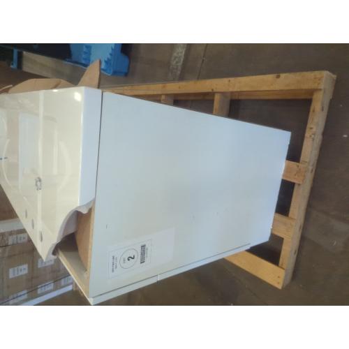 dmg style selections potter 60in true white double sink bathroom vanity with white cultured marble top