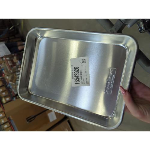 Nordic Ware Naturals Eighth Sheet - USA Made Uncoated Natural Aluminum Commercial Quality Sheet Pan, 1-Pack
