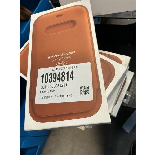 Official Leather Sleeve for MagSafe for iPhone 12 Pro Max - Saddle Brown