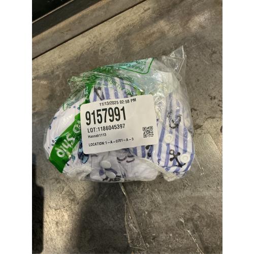 Reusable Baby Swim Diapers, Adjustable Diaper Swim for Toddlers 9 Months - 3 Years Old, 3 Pack for Swimming Lessons (Anchor, Large)