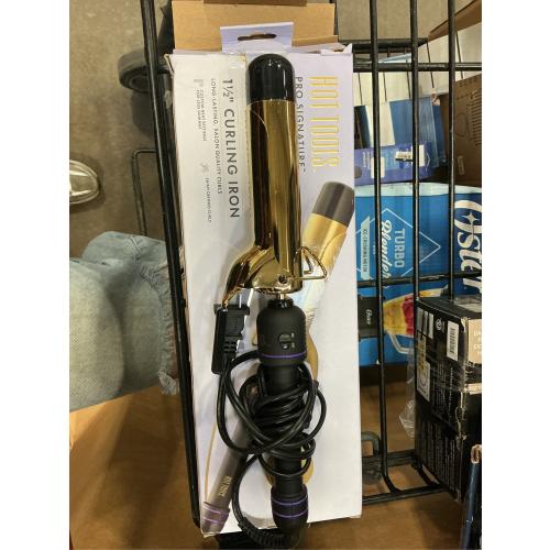 HOT TOOLS (2018 MODEL) Pro Artist 24K Gold Curling Iron | Long Lasting, Defined Curls (1 1/2 in)