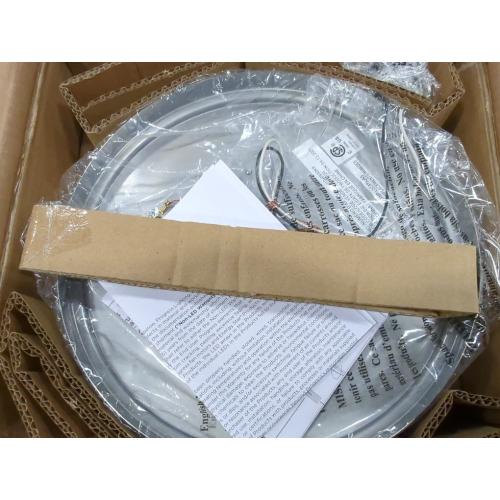 Progress Lighting 1-Light 10 LED Flush Mount, Weaver LED Collection, Indoor, P3610-0930K9, Brushed Nickel