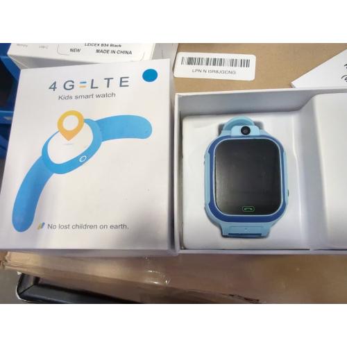 4G Kids Smart Watch GPS Tracker - Smartwatch with Two Way Call Video Calling Voice Chat SOS Class Mode Stopwatch Pedometer Games Wi-Fi Touch Screen Alarm Clock Smartwatches for Boys Girl (Blue)