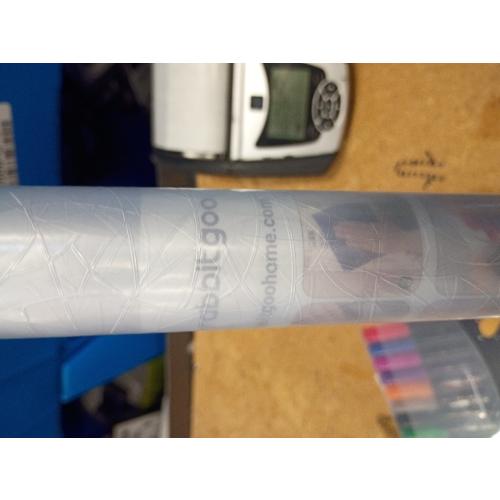 rabbitgoo Window Privacy Film Frosted Glass Film, Decorative Cling UV Sun Blocking Decals, Frosting Window Clings for Home Bathroom Door Coverings,17.5 x 78.7 inches