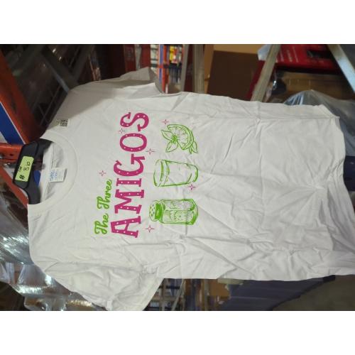 Size S Generic The Three Amigos Margarita Cocktail T-Shirt, The Three Amigos Cinco De Mayo Tequila Salt and Lime T-Shirt