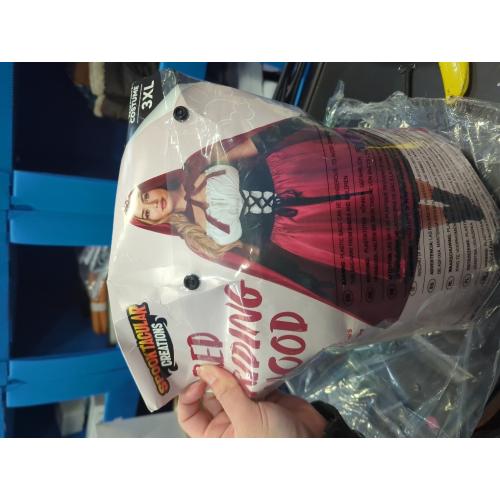 SIZE 3XL Spooktacular Creations Women Little Red Riding Hood Costume, Halloween Hooded Cloak Adult Cape Dress for Fairy Cosplay Party