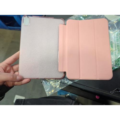 Case for iPad (A16) 11th/10th Generation (11/10.9 Inch, 2025/2022) Without Pencil Holder, Slim Hard PC Translucent Back Shell Protective Cover, Smart Trifold Stand & Auto Sleep/Wake, Pink