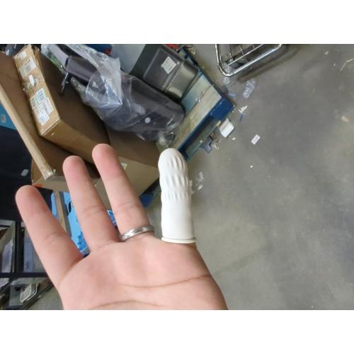 Disposable Fingertips Protector Gloves Natural Rubber Non-slip Anti-static Latex Finger Cots Fingertips Durable Tool 10 piece