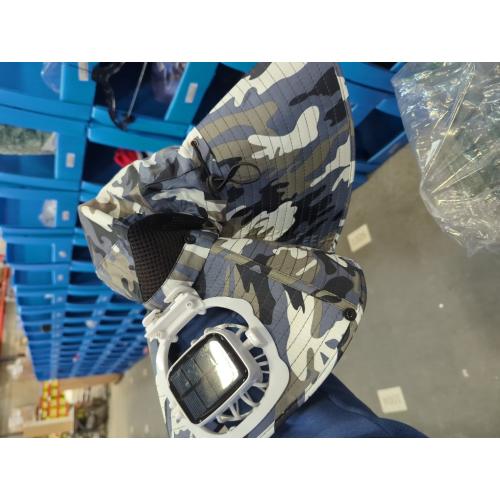 Mens Sun Hat with 2 Fan, Summer Cooling Wide Brim Bucket Hat, Beach Hat Garden Hat, Solar   USB Dual Power Supply