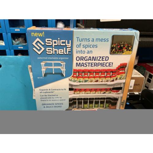 Spicy Shelf Patented Spice Rack and Stackable Organizer