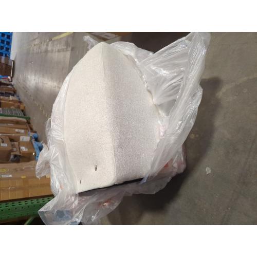 Upholstered Dining Chairs Set of 1 with Casters, Wingback Modern Side Armless Deskchair with Rollers for Diningroom Bedroom Livingroom Reading Room, Linen Fabric