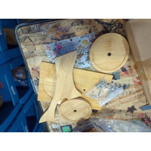 2-Pack Bamboo Mini Plant Stands for Window Sill & Desk, Small Indoor Decorative Shelves - Lightweight Space-Saving Home Office Decor for Living Room, Bedroom, Tabletop