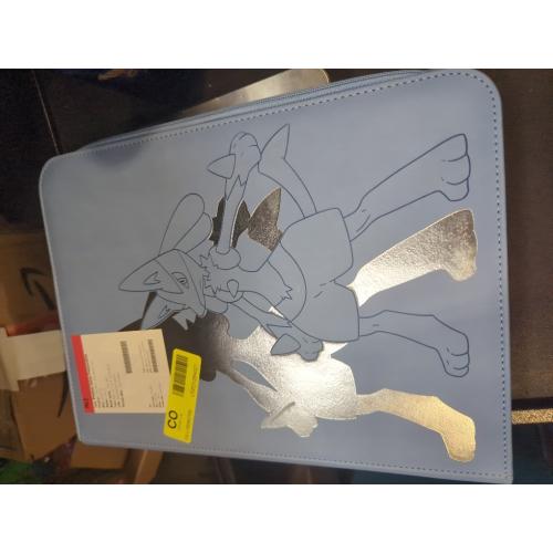 Ultra Pro | Pokemon Elite Series: Lucario 9-Pocket Zippered PRO Binder | Trading Card Game Accessory| Ages 6