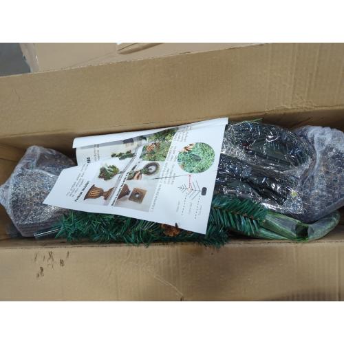 JOYHALO 2Pcs Set 4FT Outdoor Christmas Trees for Porch with 60 Remote Controlled Warm White and Multicolor LED Lights, Pre-lit Potted Christmas Tree with PVC&PE Branches