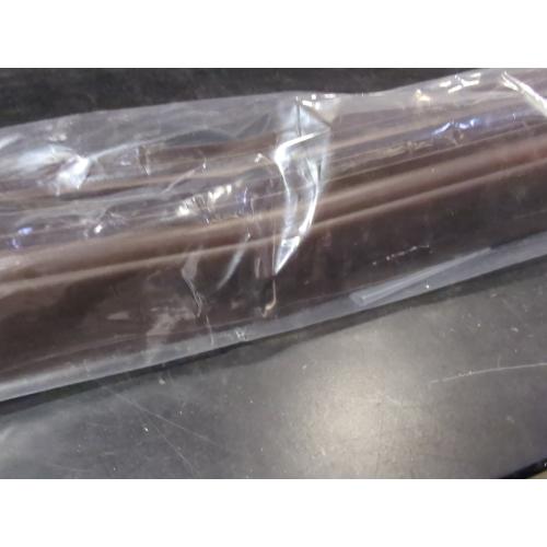 4 FT (48) PVC Slide-On Door Bottom | Adjustable Plastic Weatherstrip Door Bottom with Drip Cap | for 1 3/4” Doors | Brown | Fits Gaps 3/8” to 7/8” | Made in The USA