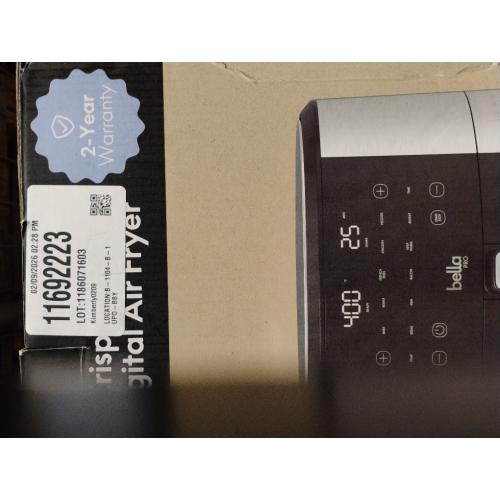 Bella PRO - SmartCrisp 8-qt. Touchscreen Air Fryer - Stainless Steel