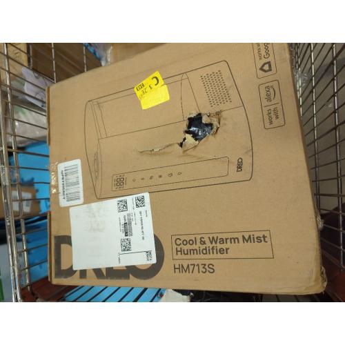 Dreo 6L Humidifiers for Bedroom, Smart Warm & Cool Mist for Large Room, 60Hr Quiet Runtime for Baby, Plant, Humidity Sensor, Indicator Light, 12H Timer, Google/Alexa, HM713S