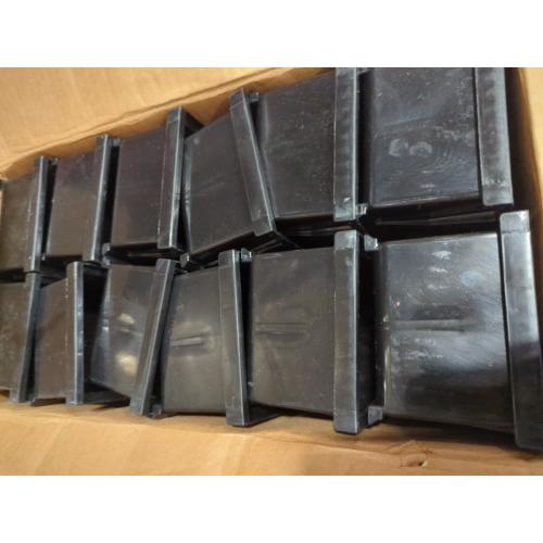 Akro-Mils 30210 AkroBins Plastic Storage Bins, Space-Saving Stackable Bins for Garage, Pantry, Craft Organization, 5- x 4- x 3-, Black, 24-Pack