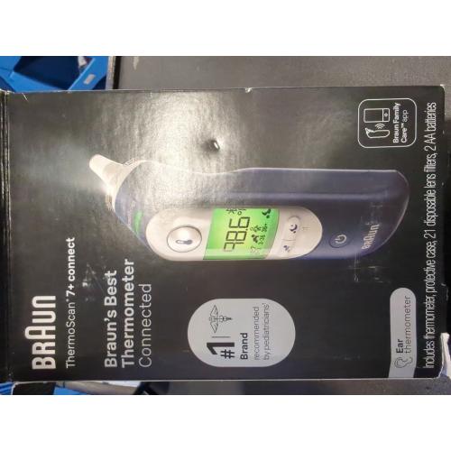 Navy Blue Braun ThermoScan 7  Connect Ear Thermometer, IRT6575US