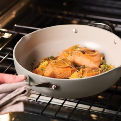 Tramontina 5-quart All-In-One Plus Ceramic Non-Stick Pan, 7-piece Set, Assorted Colors MISSING ACCESSORIES