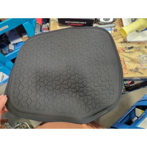 Thin Gel Seat Cushion for Car Seat, Office Chair, Wheelchair, Golf Cart - Non-Slip Car Seat Cushions with 0.7 Inch Gel - Sciatica & Coccyx Pain Relief (Fabric, Black)