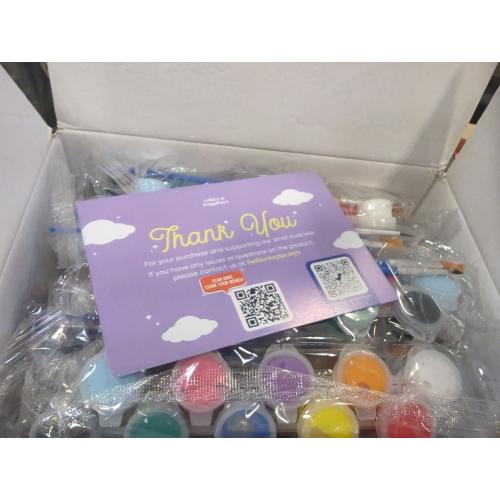 Set of 12 Mini Canvas and Easel Set with 10 Colors Acrylic Paint in Bulk Set of 12 - Kids Art Party Favors & Party Supplies - 4x4 Small Canvases for Painting with Mini Easel - Paint for Kids