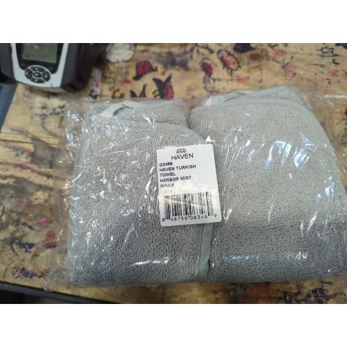 G3469, Haven Turkish Towel Harbor Mist Wash, 6 pcs