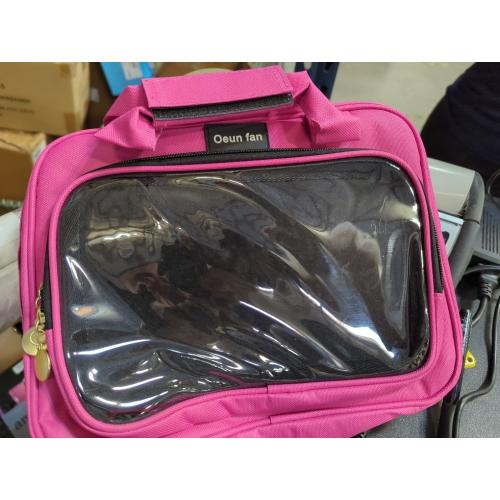 Enamel pin display bag, 8-page pin trading book, collectible pin board, suitable for storing pins, brooches, patches (pink)