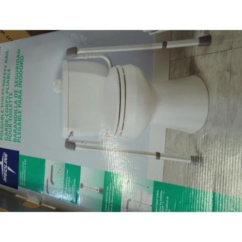 Silver Medline - Guardian Toilet Safety Rails, 300-lb. Weight Capacity, One Pair for One Toilet - Silver