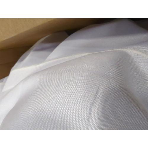 VidaFete Round Tablecloth 132inch 6pack Polyester Table Cloth, Stain Wrinkle Resistant Polyester Dining Table Cover for Kitchen Dinning Party Wedding Rectangular Tabletop Buffet Decoration(White)