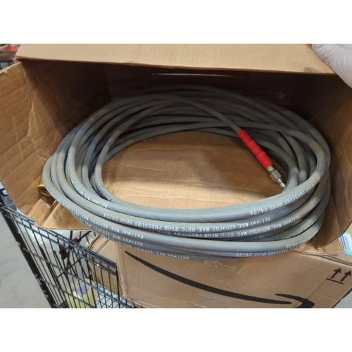 OCPTY Hot Water Pressure Washer Hose 3/8 x 100ft 6000 psi Non-Marking 2-Braid R2 Gray