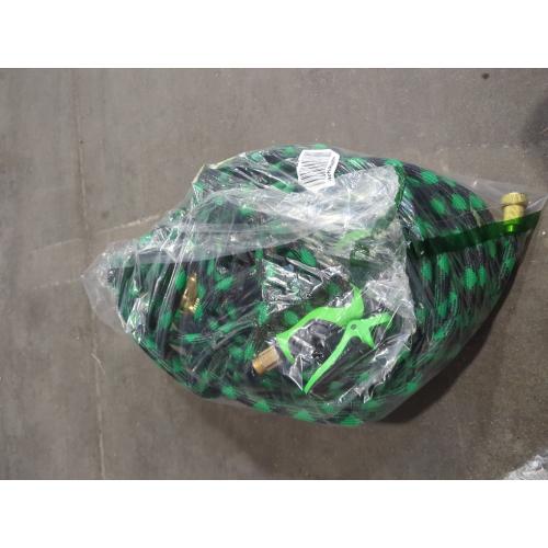 Black and Green Garden Hose, Non-Expandable Water Hose with 10 Function Nozzles, Portable, Kink-Free, Outdoor and Garden Flexible Hose Pipe for Car Wash, Yard, Camper, Lawn, Lightweight Long Hose