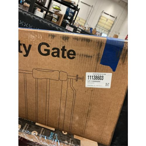 TSAYAWA Baby Gate Extra Wide Fits 71.65-85.82 inch Wide Opening - Dog Pet Gates for Doorways Stairs No Drilling Pressure Mounted - Large Child Safety Gate Indoor Outdoor White