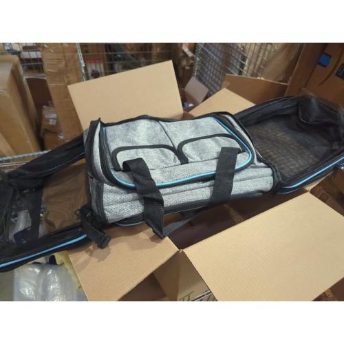 Size 19.5L x 12W x 12H Airline Approved Pet Carrier, Large Soft Sided Pet Travel TSA Carrier 4 Sides Expandable Cat Collapsible Carriers with Removable Fleece Pad and Pockets for Cats Dogs and Small Animals