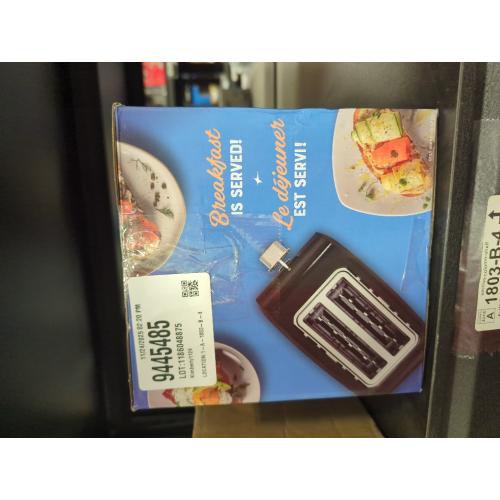 Oster 2-Slice Toaster With Extra-Wide Slots Black/Stainless Steel