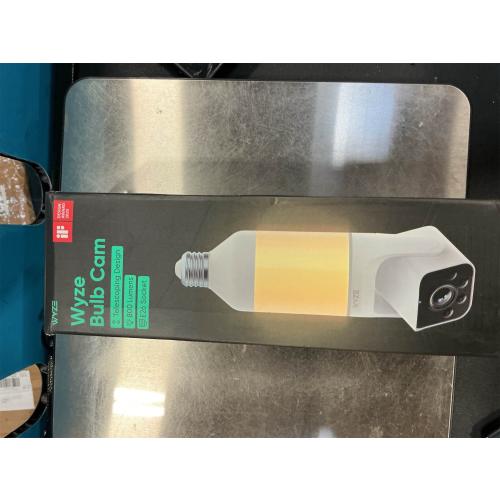 WYZE Bulb Cam Security Camera, 2K HD Outdoor Light Bulb Camera, Color Night Vision, Dimmable LED Bulb, Motion Detection, Siren Alarm, Works w/Alexa/Google Assistant. Free Expert Support