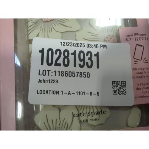 Kate Spade New York Apple iPhone 13 Pro Max/iPhone 12 Pro Max Protective Case - Hollyhock Floral