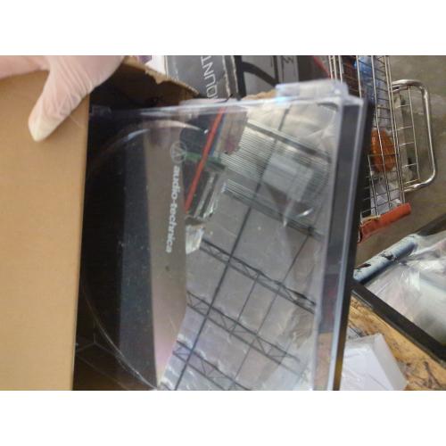 Audio-Technica AT-LP60X-GM Fully Automatic Belt-Drive Stereo Turntable, Gunmetal/Black, Hi-Fidelity, Plays 33-1/3 and 45 RPM Vinyl Records, Dust Cover, Anti-Resonance, Die-Cast Aluminum Platter