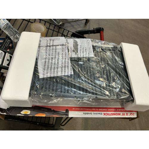 BLACK DECKER 20 Family-Sized Cast Iron Electric Griddle Black: Nonstick, Tabletop, Temperature Control, 1500W