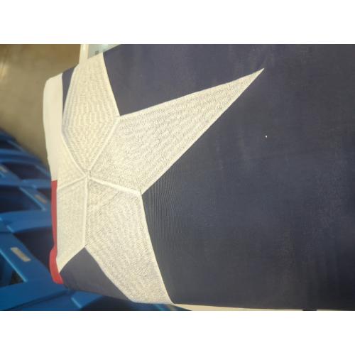 Homissor Texas Flag 4x6 Feet - Embroidered Star Sewn Stripes Outdoor Heavy Duty 210D Oxford Nylon Flags Vivid Color - Canvas Header Brass Grommets and 4 Stitch Hemming USA Flag