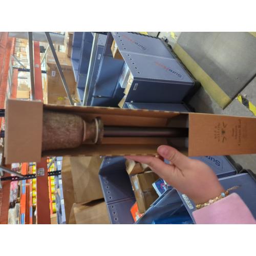 Bee & Willow Selah 48 to 84-Inch Adjustable Curtain Rod Set in Oak