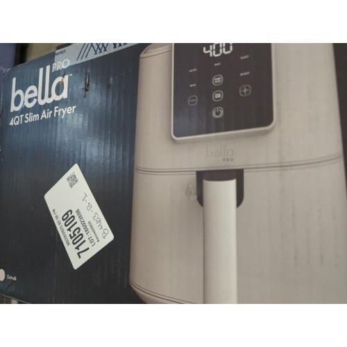 Oatmilk Bella PRO - 4-qt. Touchscreen Slim Air Fryer - Oatmilk